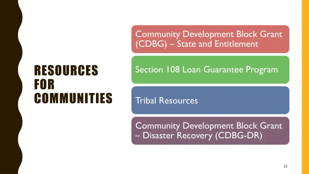 community development block grant cdbg state