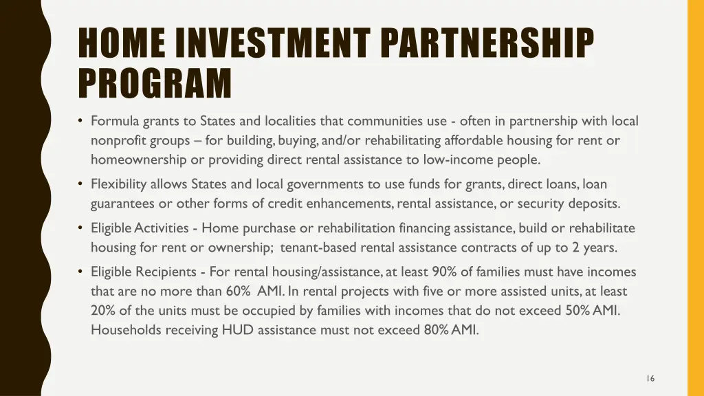 home investment partnership program formula