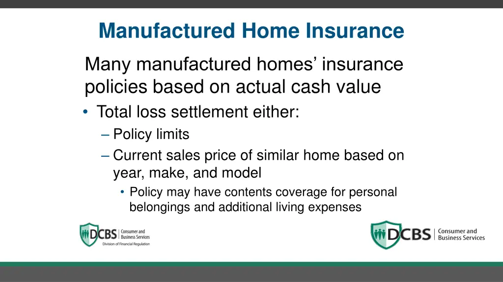 manufactured home insurance