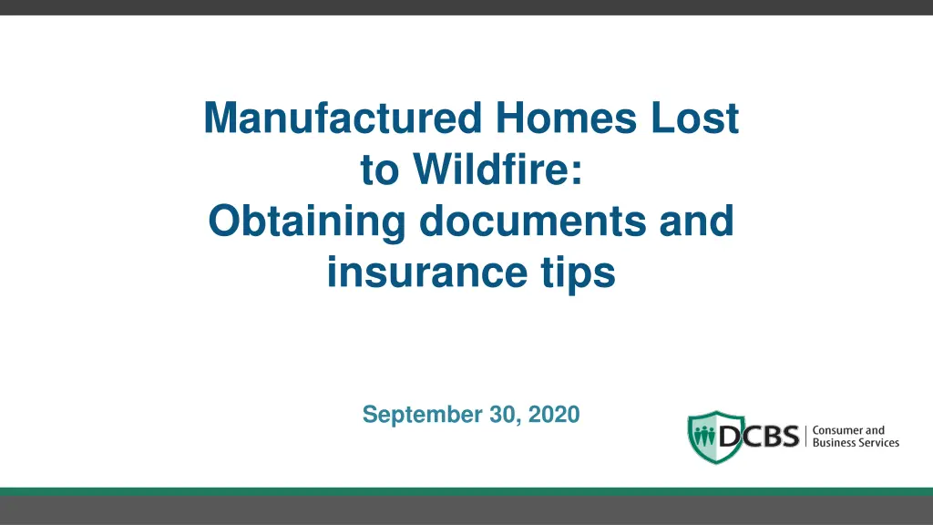 manufactured homes lost to wildfire obtaining
