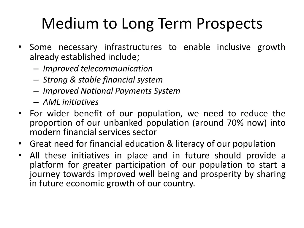 medium to long term prospects 3