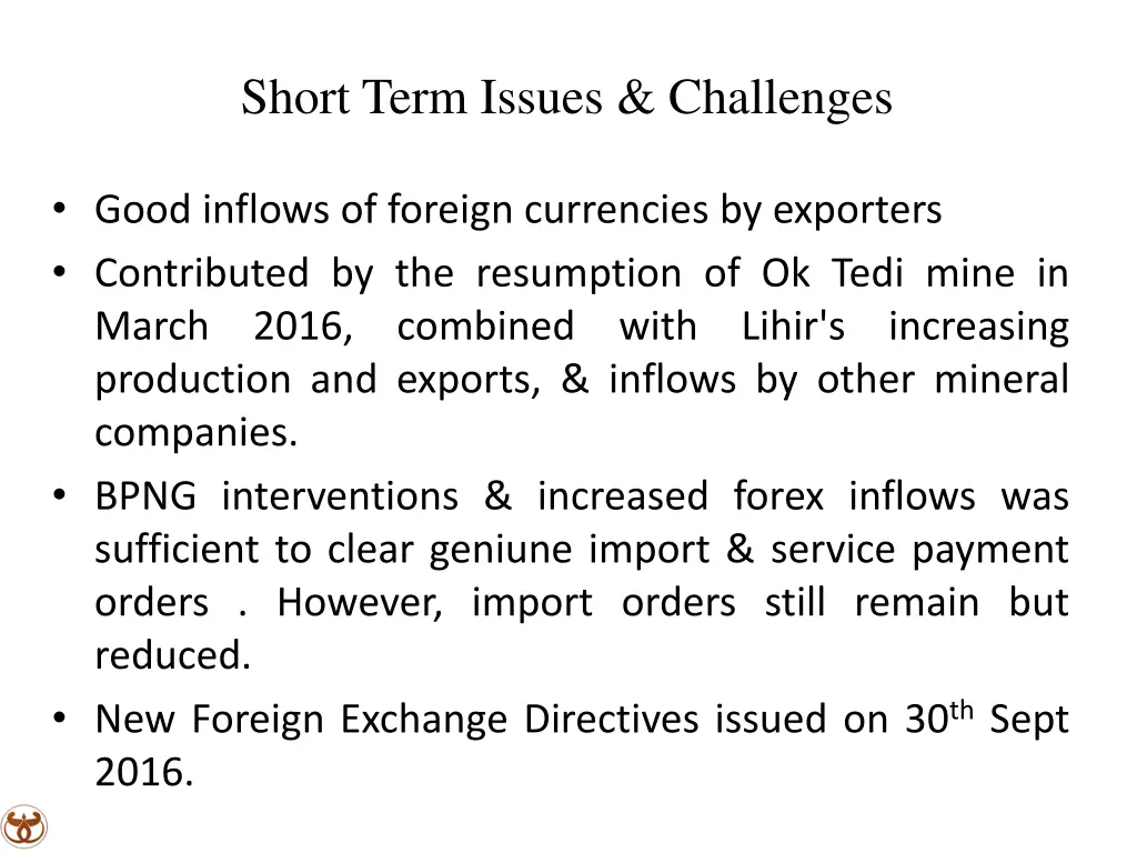 short term issues challenges 3