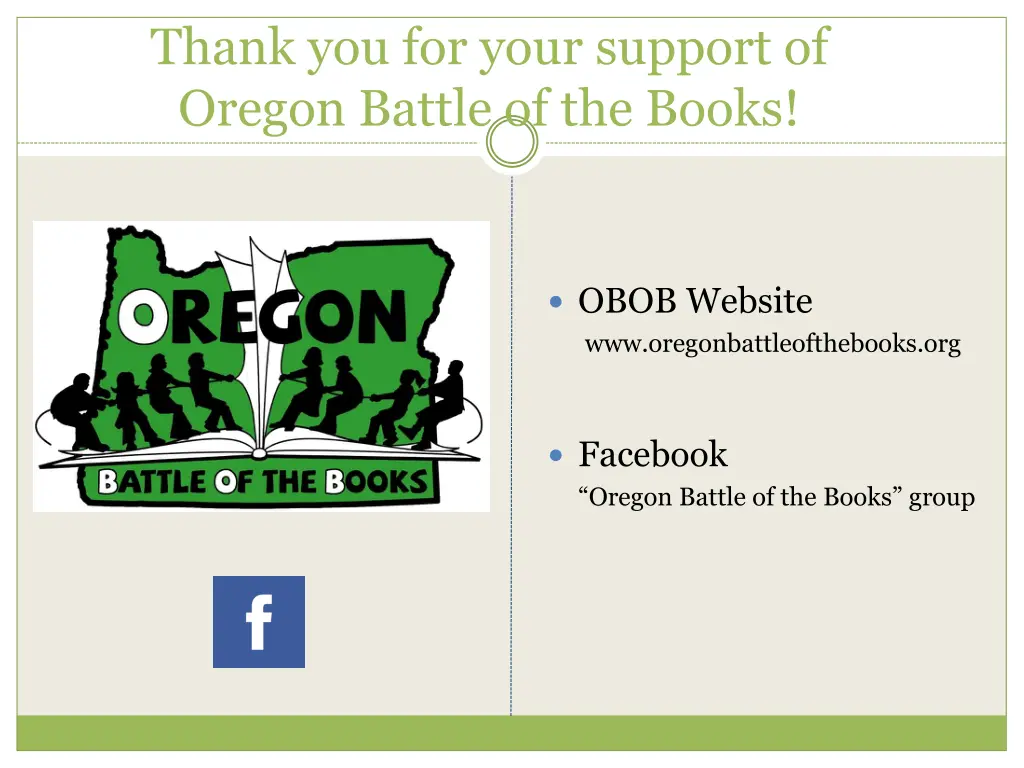 thank you for your support of oregon battle