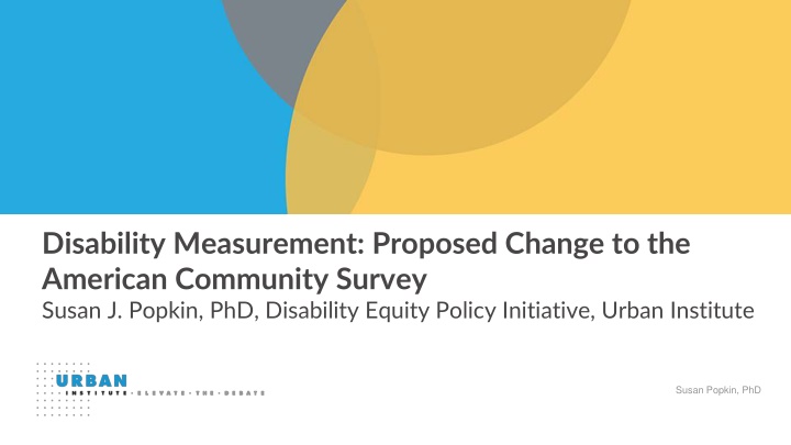 disability measurement proposed change