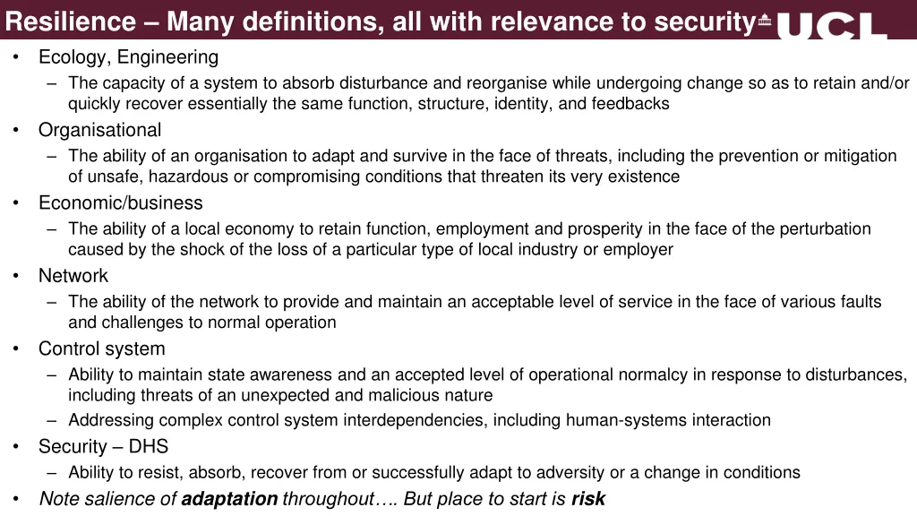 resilience many definitions all with relevance