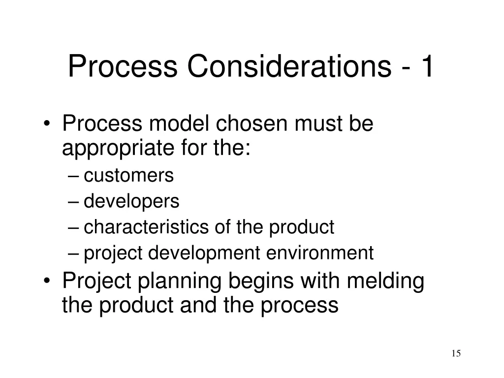 process considerations 1