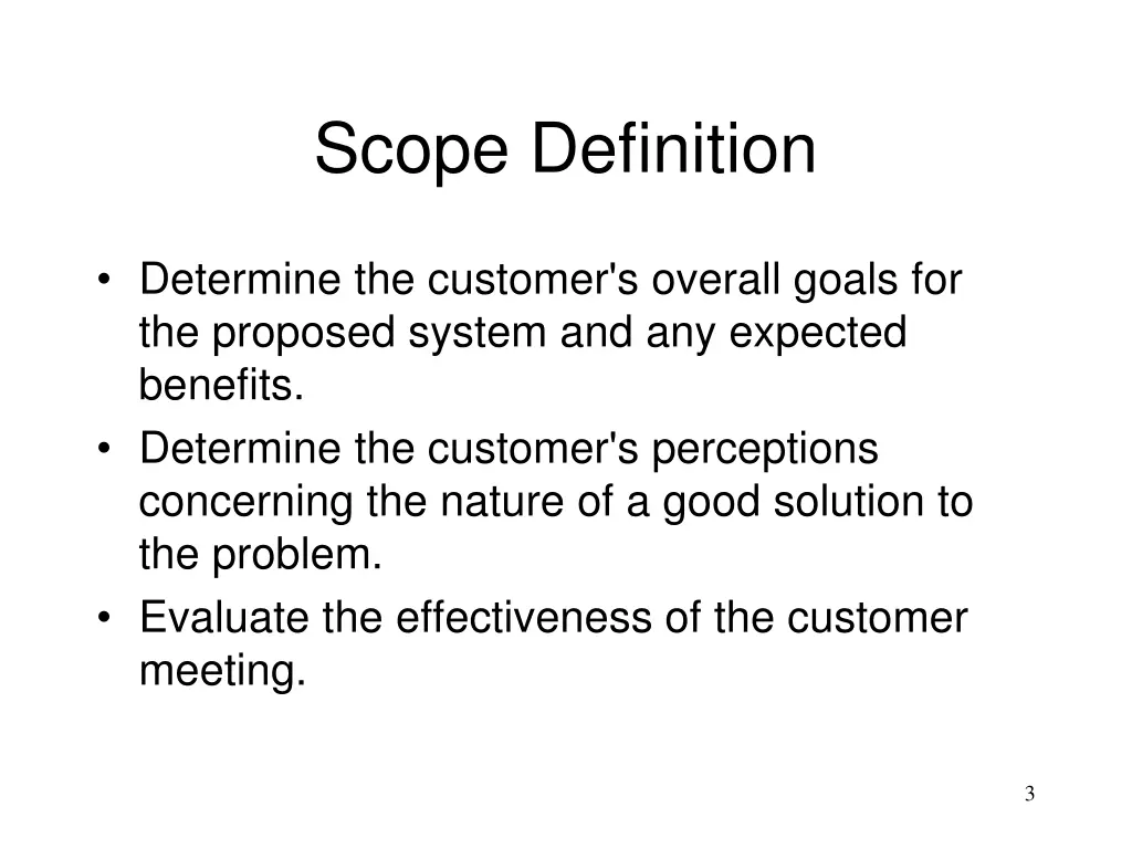 scope definition