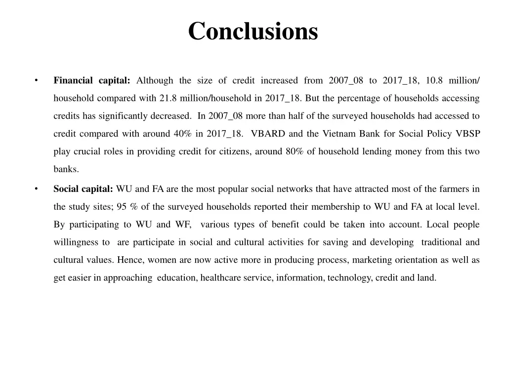 conclusions 1