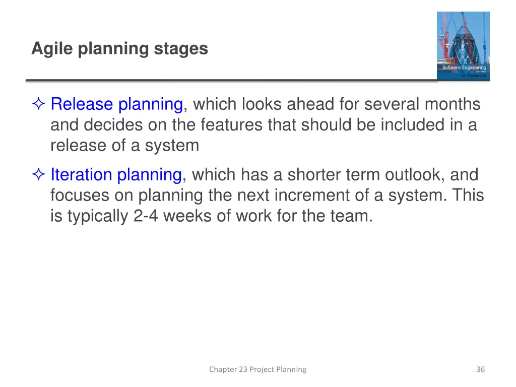 agile planning stages