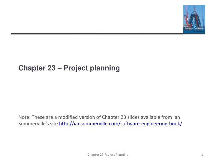 chapter 23 project planning