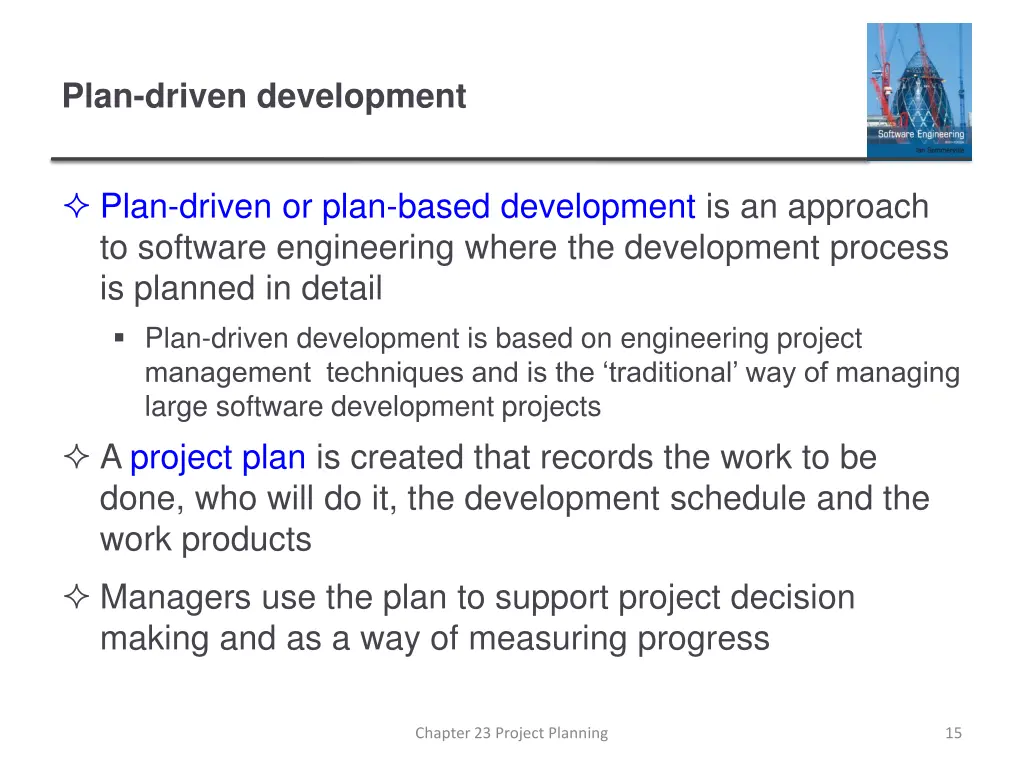 plan driven development 1
