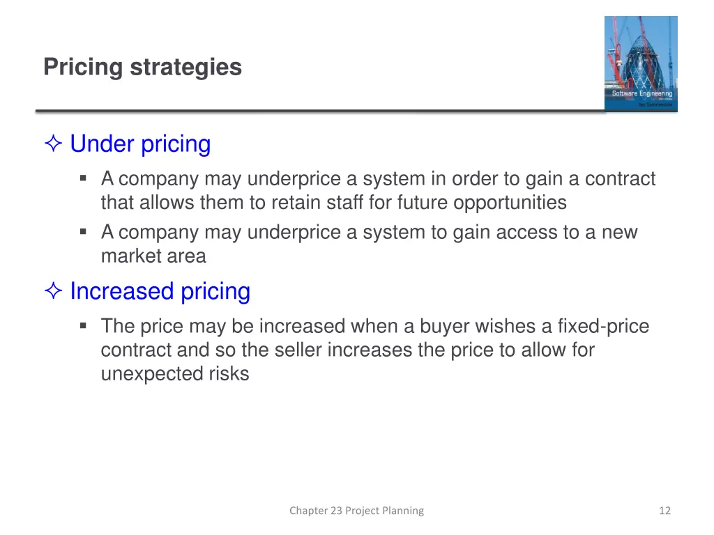 pricing strategies