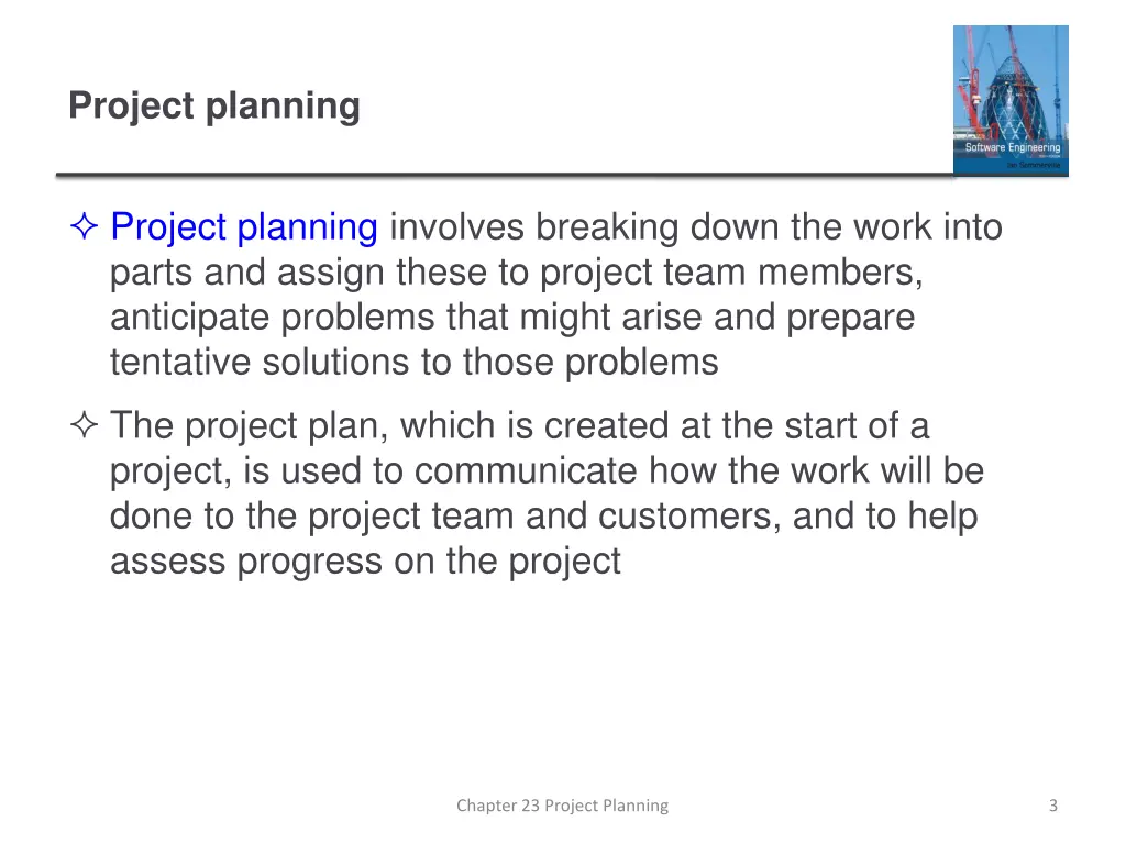 project planning