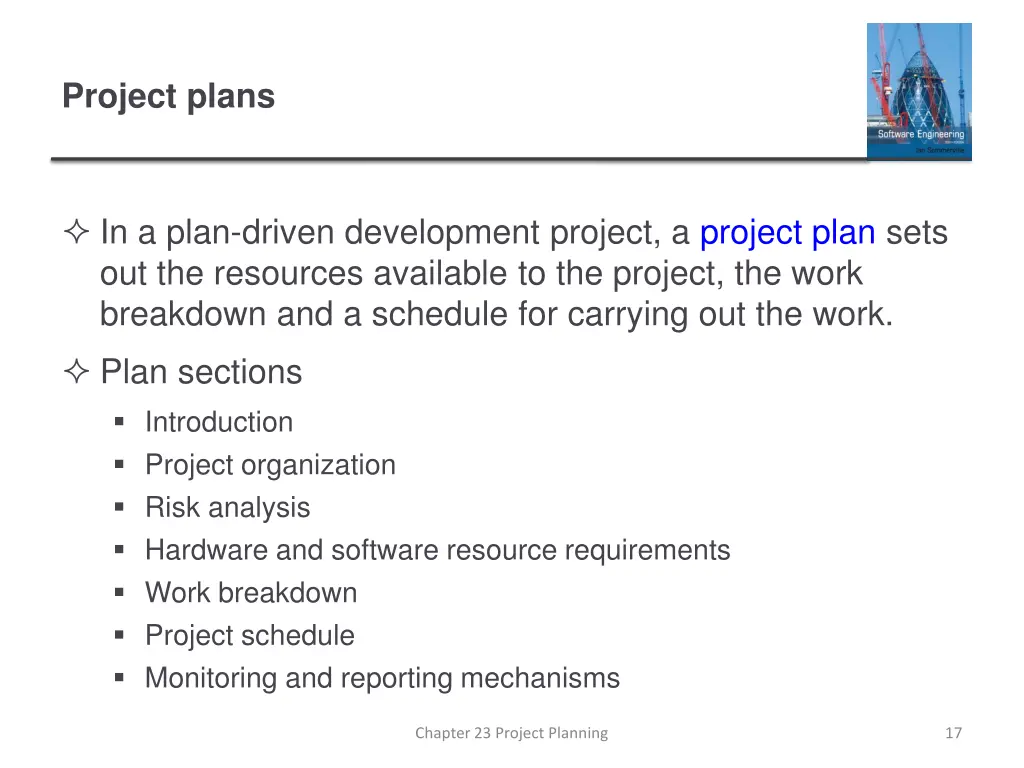 project plans