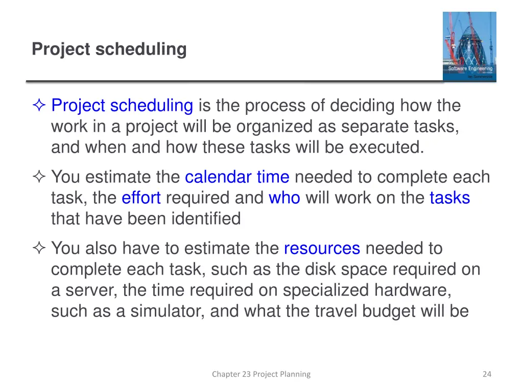 project scheduling 1