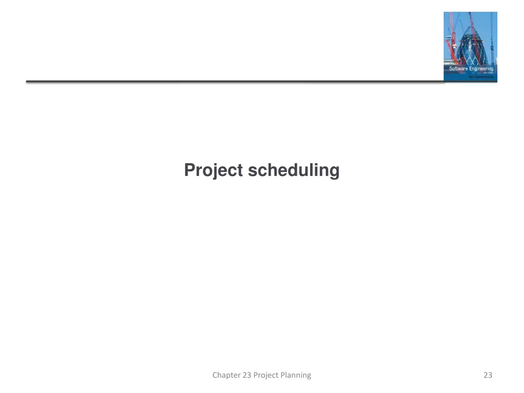 project scheduling