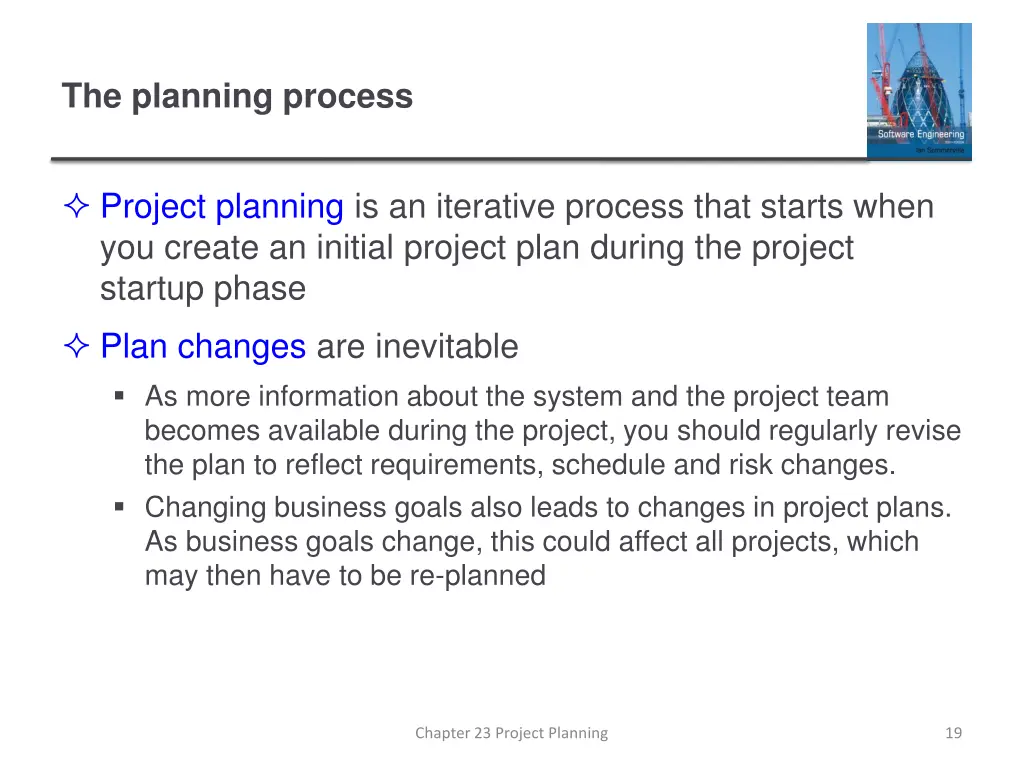 the planning process