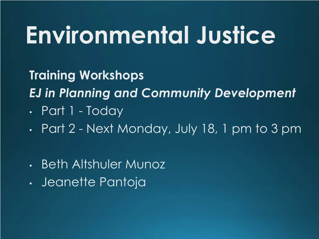 environmental justice