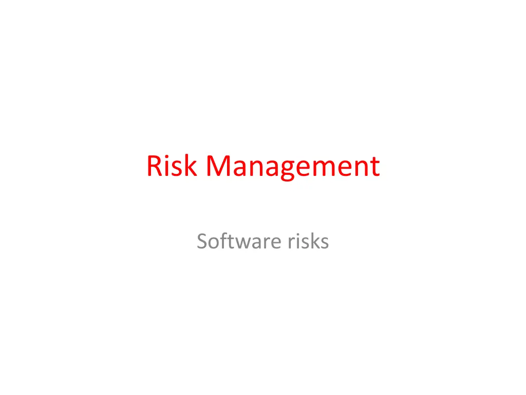 risk management