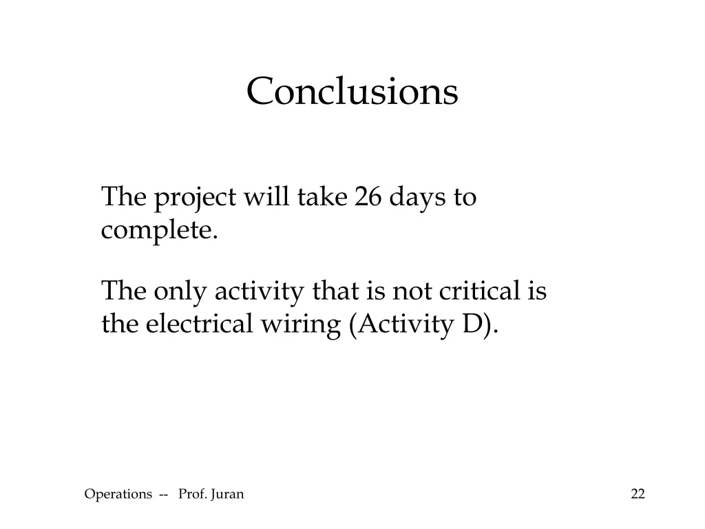 conclusions