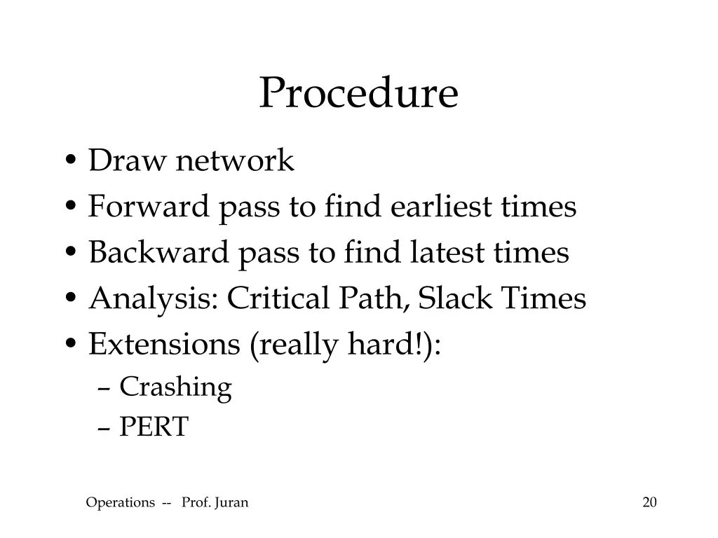 procedure