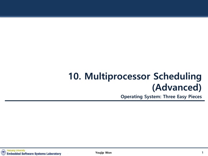 10 multiprocessor scheduling