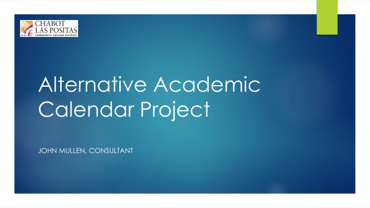 alternative academic calendar project