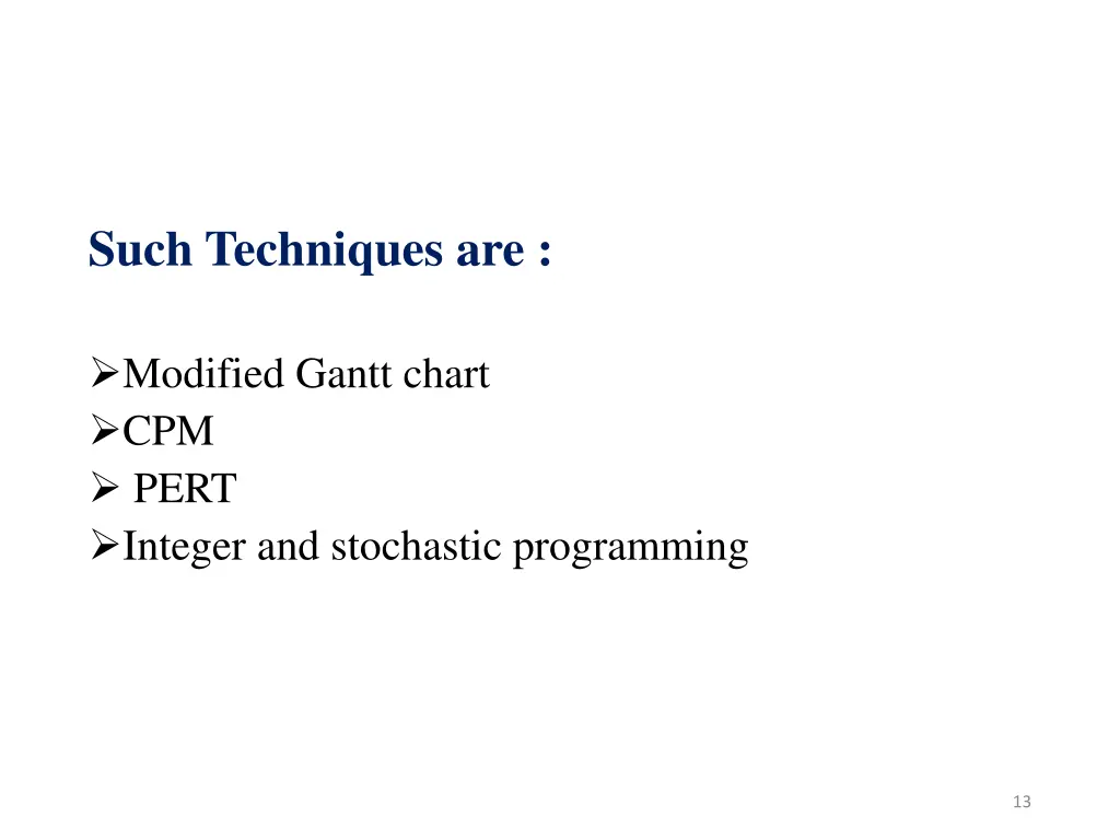 such techniques are