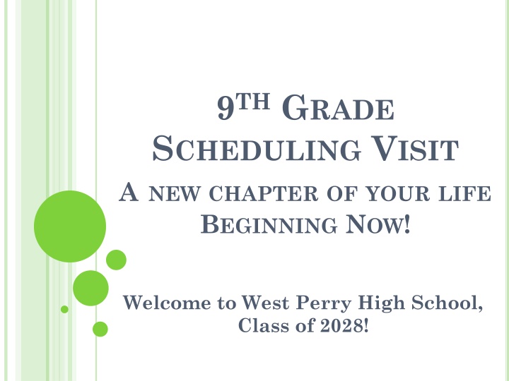 9 th g rade s cheduling v isit a new chapter