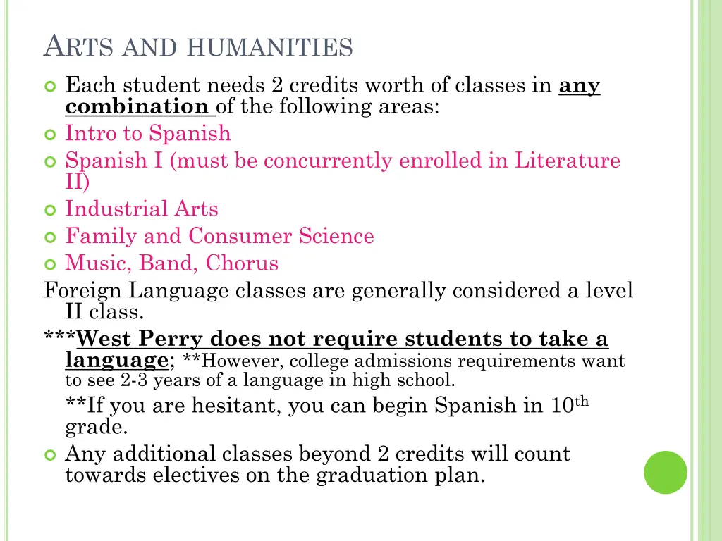 a rts and humanities