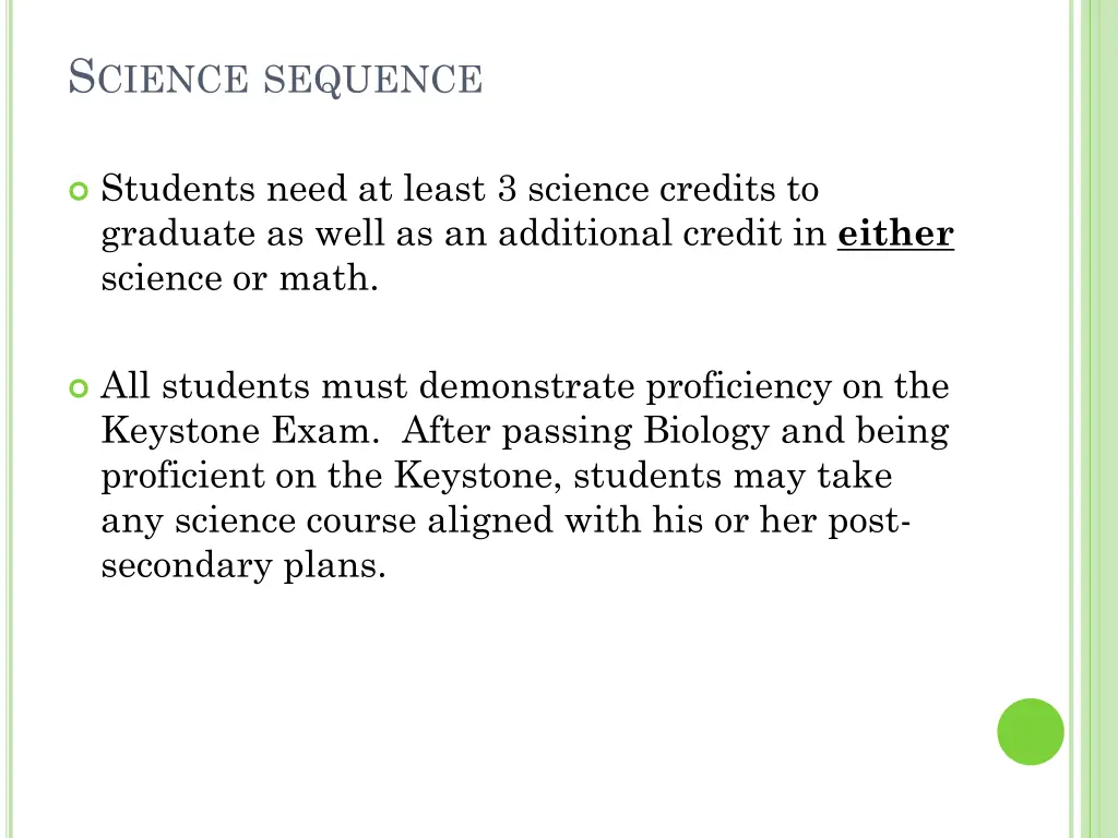 s cience sequence