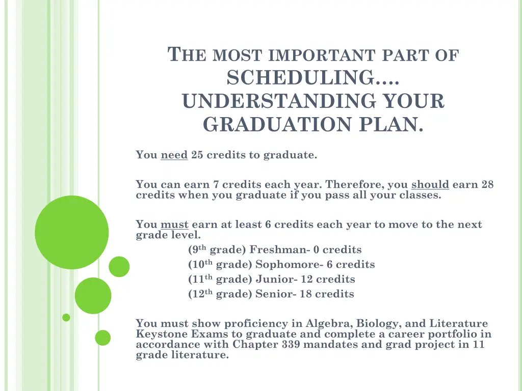 t he most important part of scheduling