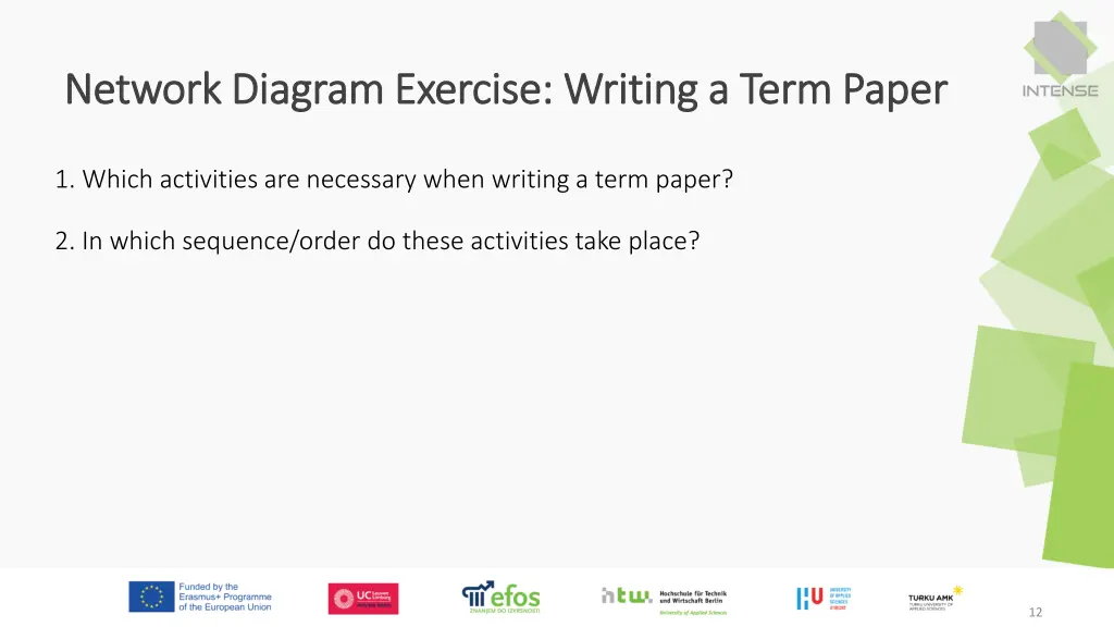 network diagram exercise writing a term paper