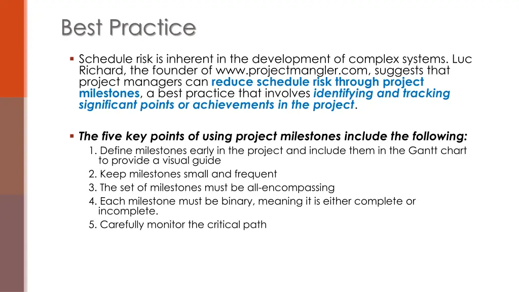 best practice