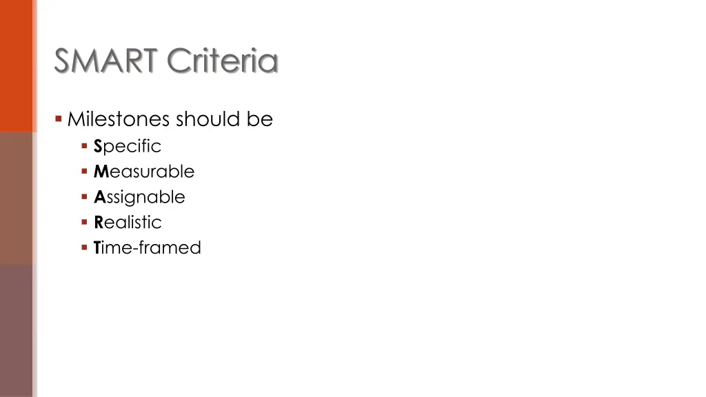 smart criteria