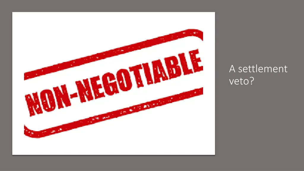 a settlement veto