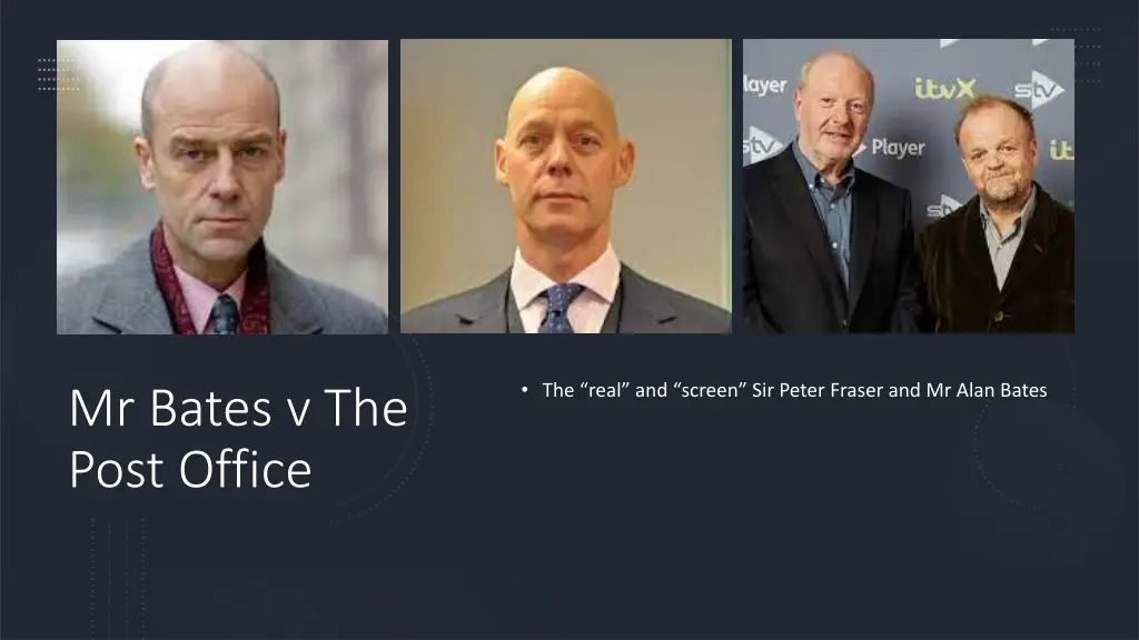 the real and screen sir peter fraser and mr alan