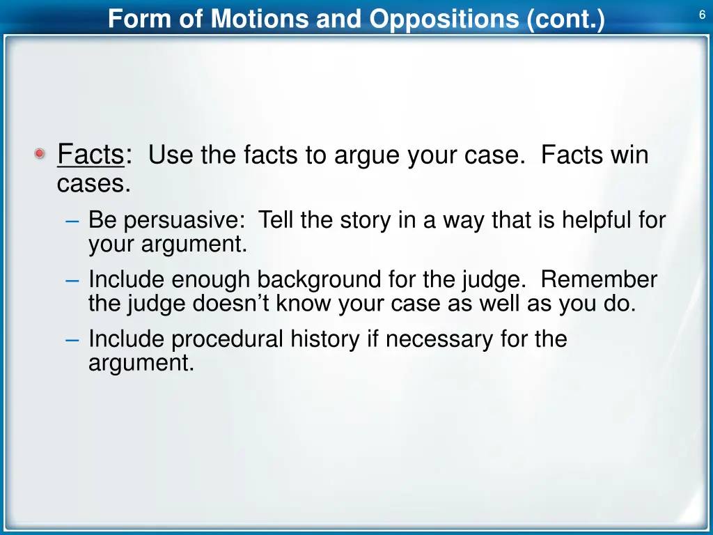 form of motions and oppositions cont 1