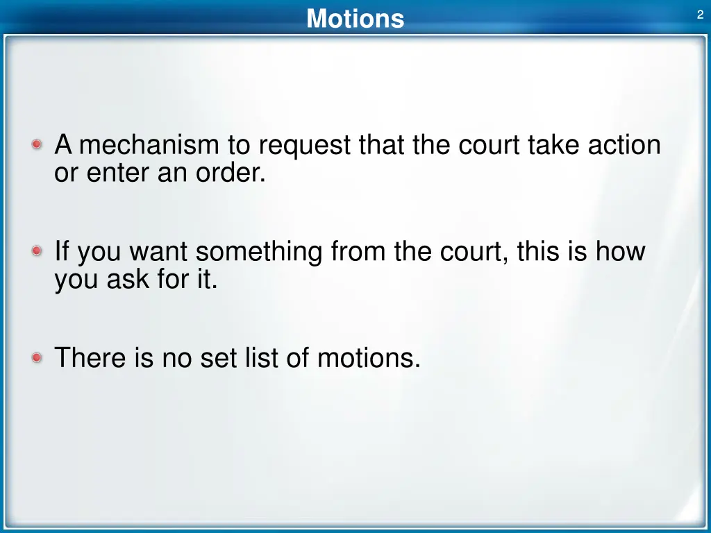 motions