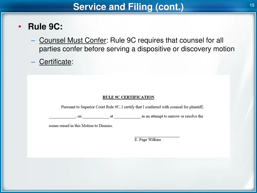 service and filing cont 1