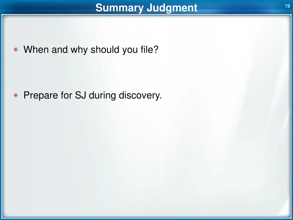 summary judgment