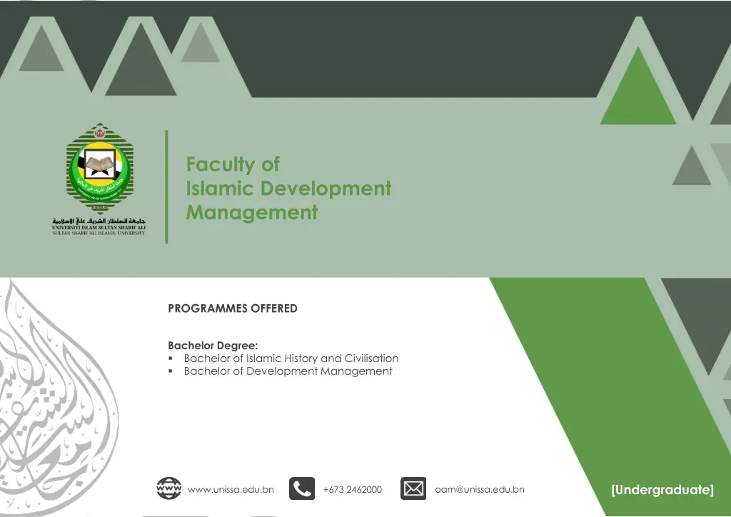 faculty of islamic development management