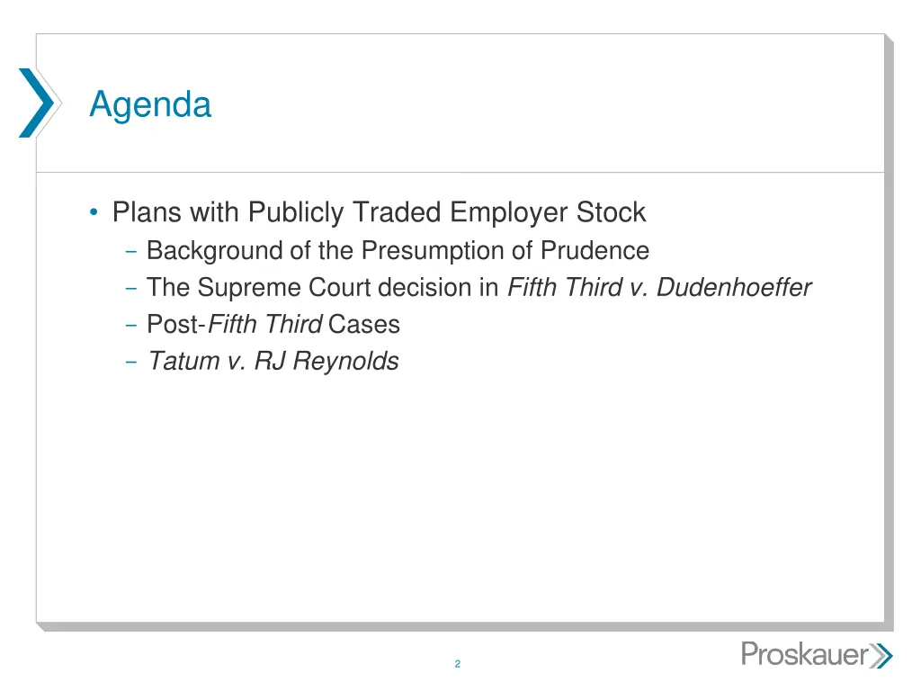 agenda