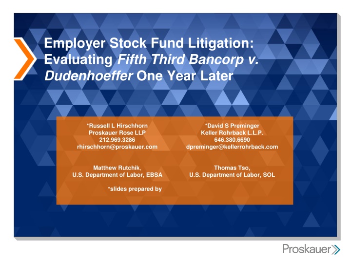 employer stock fund litigation evaluating fifth