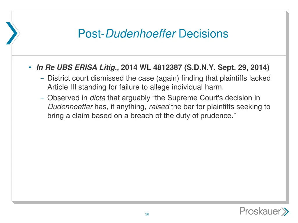 post dudenhoeffer decisions 7