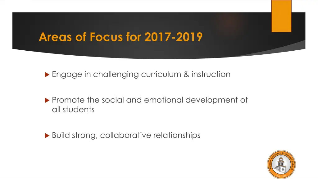 areas of focus for 2017 2019