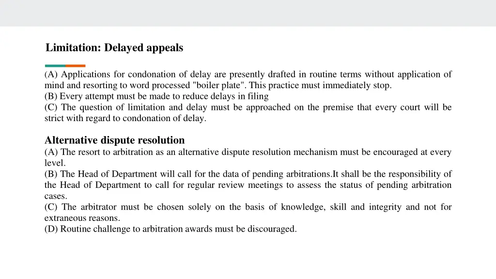 limitation delayed appeals