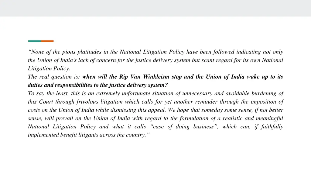 none of the pious platitudes in the national