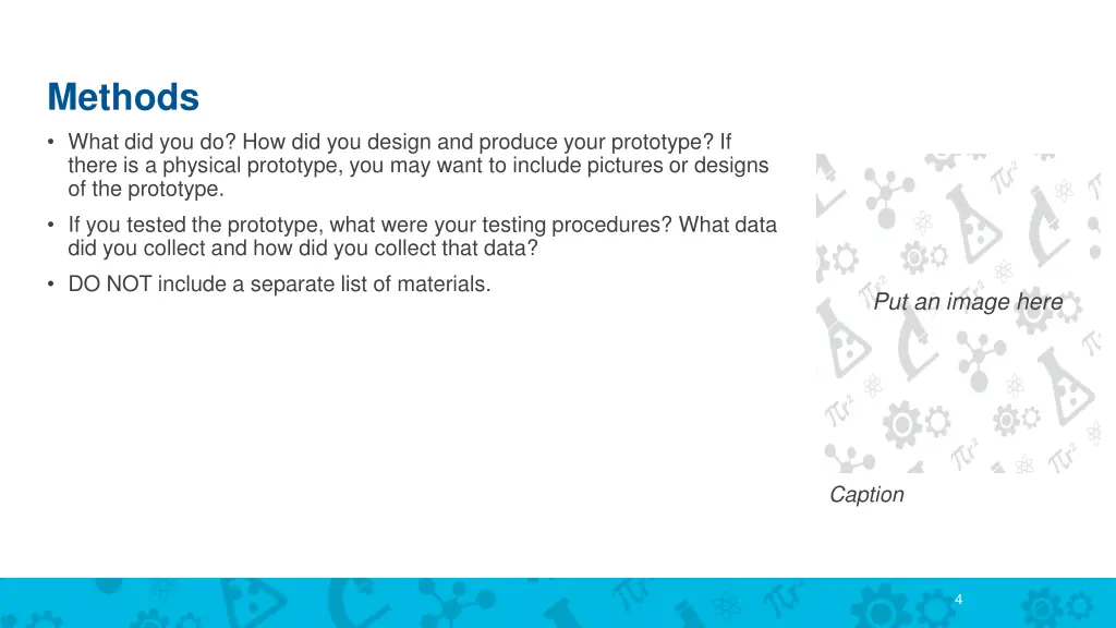 methods what did you do how did you design