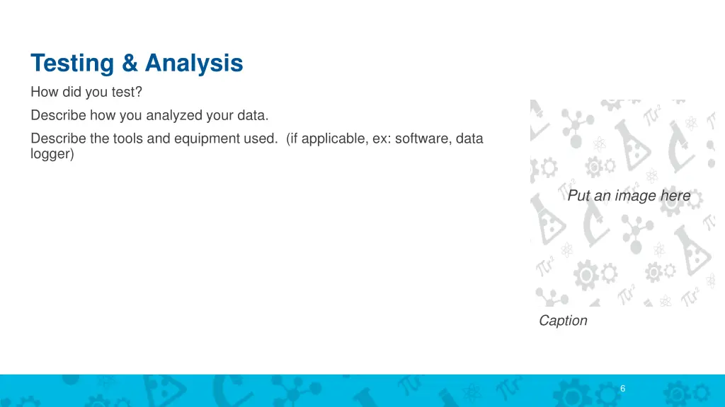 testing analysis how did you test describe